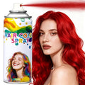 Washable Temporary Hair Color Spray Red - Instant 1-Day Use Hair Color Wax Kit with FREE Applicator Gloves & Cap for Adults & Kids, Easy Wash Out for Halloween, Cosplay, Carnival, Sports (120 ML)