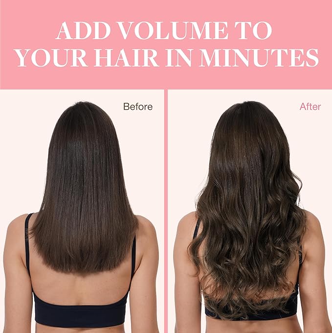 GOO GOO Clip in Hair Extensions Real Human Hair, Remy Human Hair Extensions Clip ins for Women, Natural Human Hair, 12inch 85g 7Pcs, 2A Light Brown