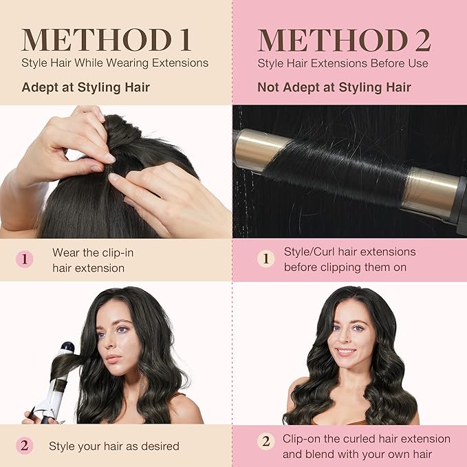 GOO GOO Clip in Hair Extensions Real Human Hair, Remy Human Hair Extensions Clip ins for Women, Natural Human Hair, 18inch 110g 7Pcs, 1C Mocha Brown