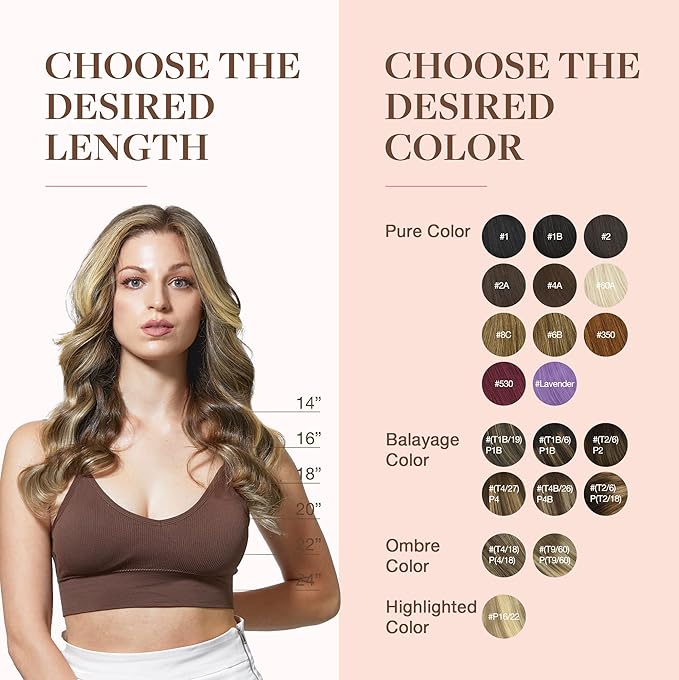 GOO GOO Clip in Hair Extensions Real Human Hair, Remy Human Hair Extensions Clip ins for Women, Natural Human Hair, 14inch 120g 7Pcs, 2/6/18 Balayage Brown to Dirty Blonde