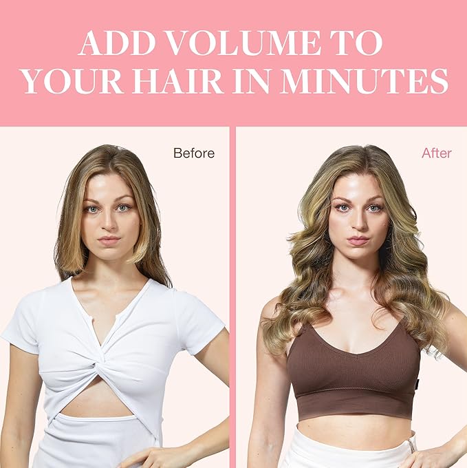 GOO GOO Clip in Hair Extensions Real Human Hair, Remy Human Hair Extensions Clip ins for Women, Natural Human Hair, 18inch 120g 7Pcs, 3/8/613 Balayage Walnut Brown to Ash Brown and Bleach Blonde