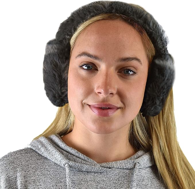C.C Soft Winter Warm Adjustable Headband Ear Warmer Earmuffs