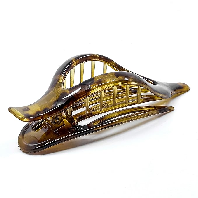 Camila Paris CP2383 French Hair Clips, Large Side Slide Hair Clips for Long Curly Wavy Hair, Strong Hold No Slip Grip, Girls Hair Claw Clips for Women, Styling Girls Hair Accessories, Made In France