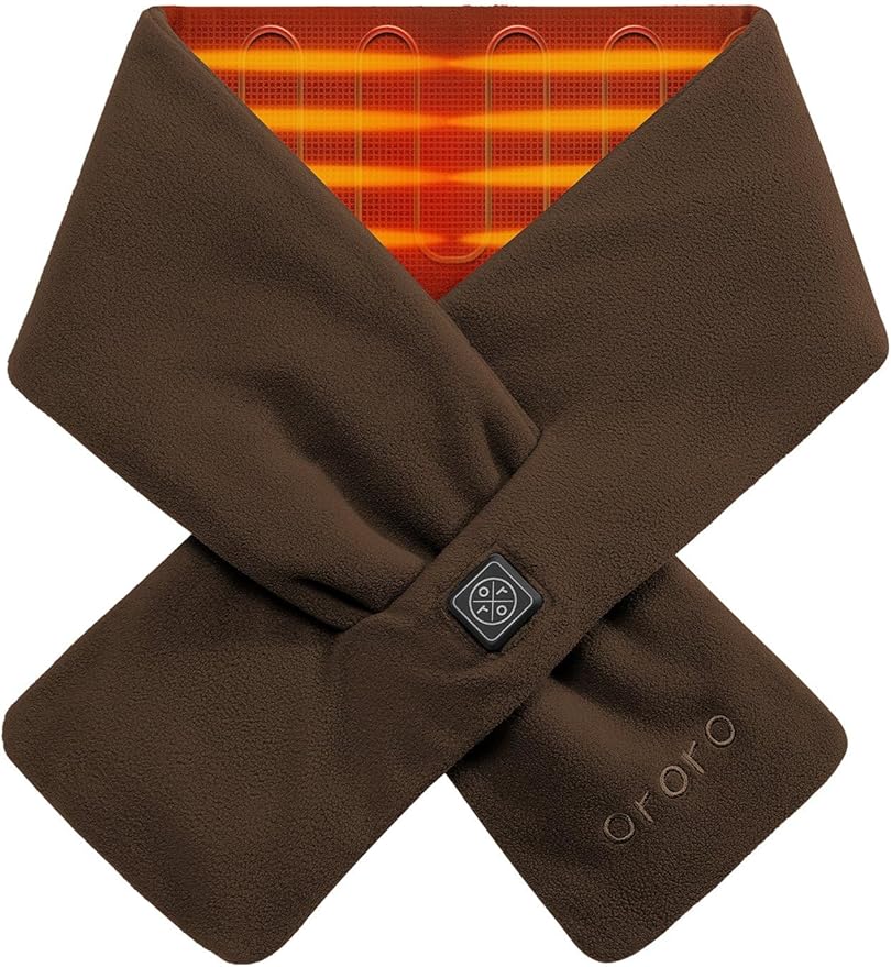 ORORO Heated Scarf, Up to 12 Hours of Warmth, Heated Neck Warmer with Rechargeable Battery