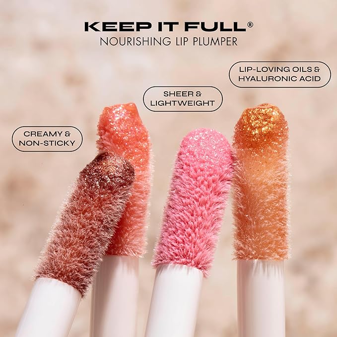 Milani Keep It Full Nourishing Lip Plumper - Sparkling Pink (0.13 Fl. Oz.) Cruelty-Free Lip Gloss for Soft, Fuller-Looking Lips
