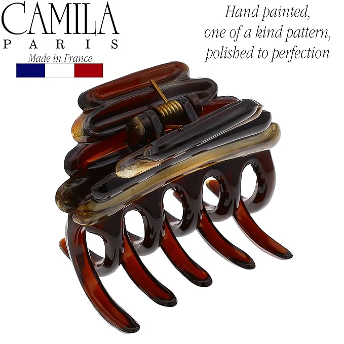 Camila Paris MP944 French Hair Clip for Women, Girls Hair Claw Clips Jaw Fashion Durable and Styling Hair Accessories for Women, Strong Hold No Slip Grip, Made in France