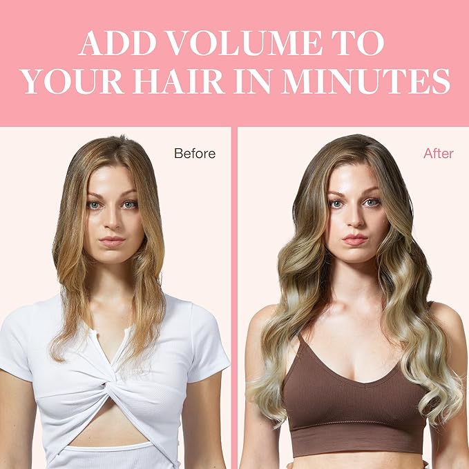GOO GOO Clip in Hair Extensions Real Human Hair, Remy Human Hair Extensions Clip ins for Women, Natural Human Hair, 16inch 120g 7Pcs, 9/60 Balayage Ash Brown to Platinum Blonde
