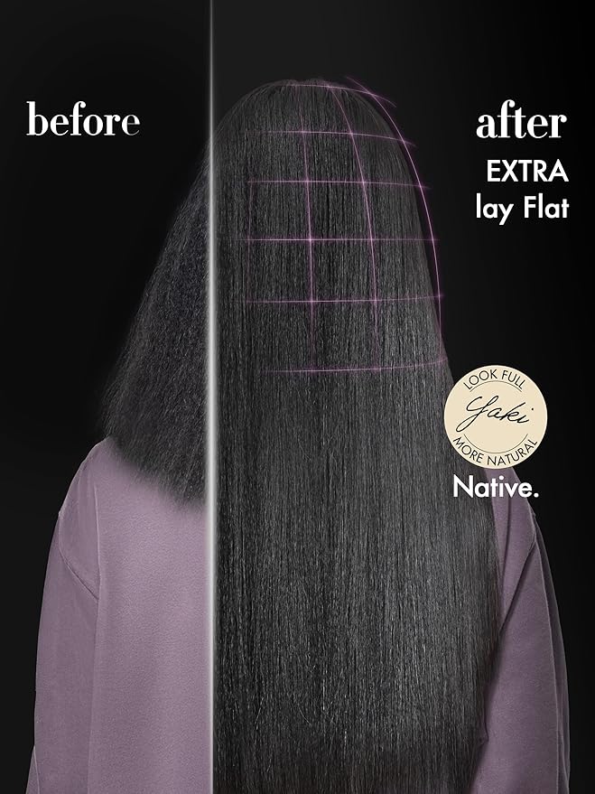 LUVME Yaki Straight Seamless 110g 7Pcs Clip in Hair Extensions Full Max with 20inch Remy Human Hair Extensions, Natural Black 100% Real Soft Hair