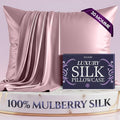 DECOLURE 100% Pure Mulberry Silk Pillow Case Queen Size – Highest Grade 30 Momme 6A+, Luxuriously Soft & Cooling Silk Pillowcase for Hair & Skin, Hypoallergenic, Breathable, Hidden Zipper (Coral)