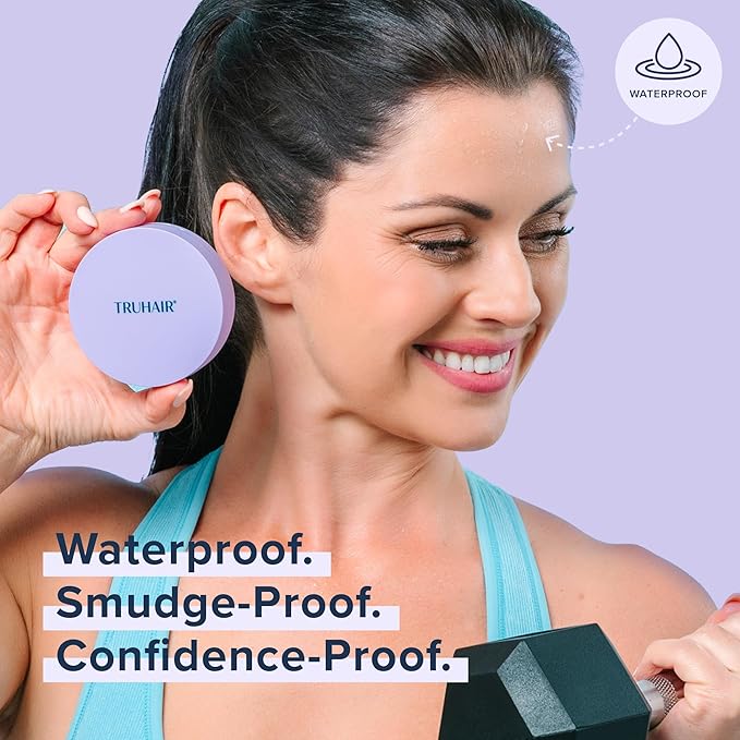 TRUHAIR Root & Scalp Cover Up Pressed Powder Compact Refill, Waterproof, Weightless Hair Coverage & Bald Spot Concealing, Root Touch Up Hair Color for Gray Coverage & Thinning Areas, 0.35 Oz (Auburn)
