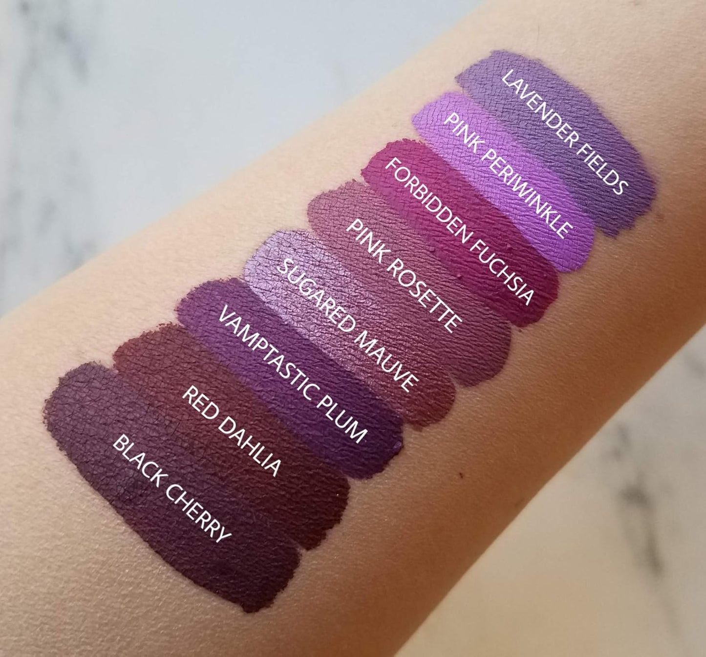 Aromi Sugared Mauve Metallic Liquid Lipstick, Purple Pink Lip Color with Shimmery Finish, Raspberry Mulberry Lipstick, Long-Lasting, Smudge Proof (Sugared Mauve)