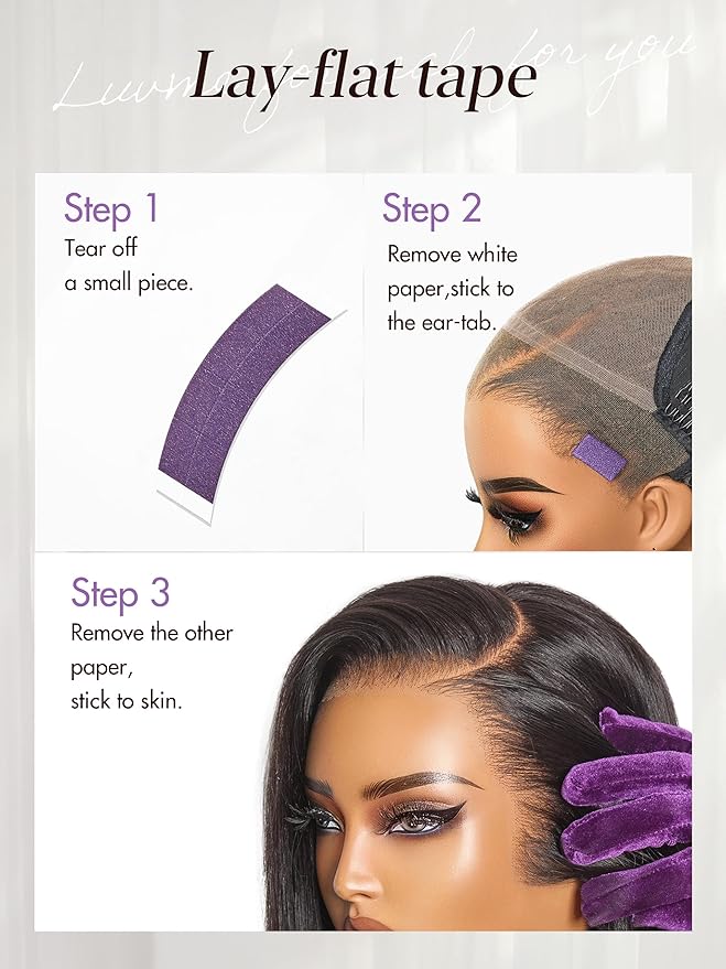 LUVME HAIR 13X4 Lace Wig NatureMAX™ PartingMax Lace 10 Inches Bob Wigs Lace Front Wigs Human Hair Pre Cut Plucked Flexi-Fit Drawstring Cap Lace Frontal Glueless 10 Inches Natural Black Color