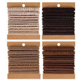 Pony tails hair ties for thick or thin hair, no damage,black,white strong bands for women or girl, Boho 40pcs,elastics hairtyes hair tie bracelets for Mother's Day,Valentine's Day,Christmas gifts.