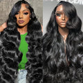 26 Inch 13x6 Body Wave Lace Front Wigs Human Hair 200 Density 13x6 HD Lace Front Wigs Pre Plucked Wavy Glueless Wig 100% Virgin Human Hair Lace Frontal Wigs for Women