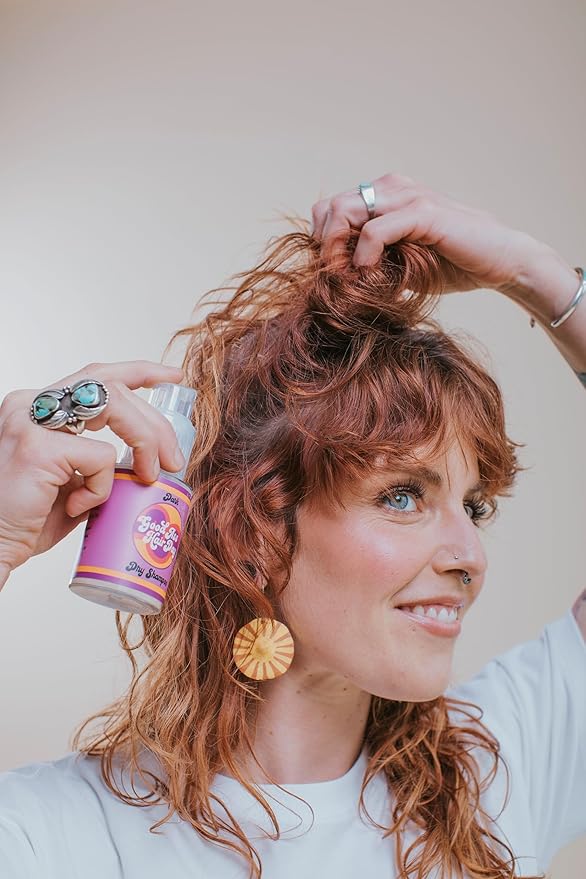 Powder Dark Dry Shampoo Bottle + Refill Bundle, All Natural, Handmade in WI