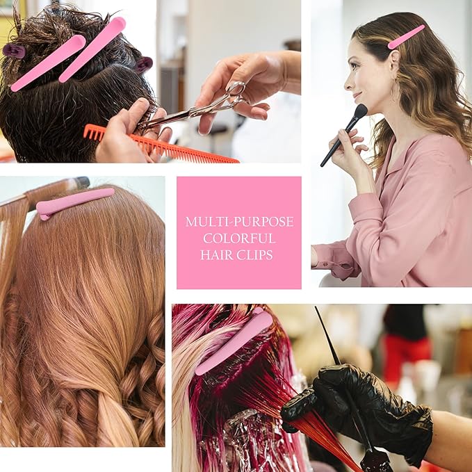 YISSION 12 PCS Hair Clips for Styling Sectioning, 3.1 Inch Matte Alligator No Crease Duck Billed Hair Clips, Hair Barrettes for Women Girls