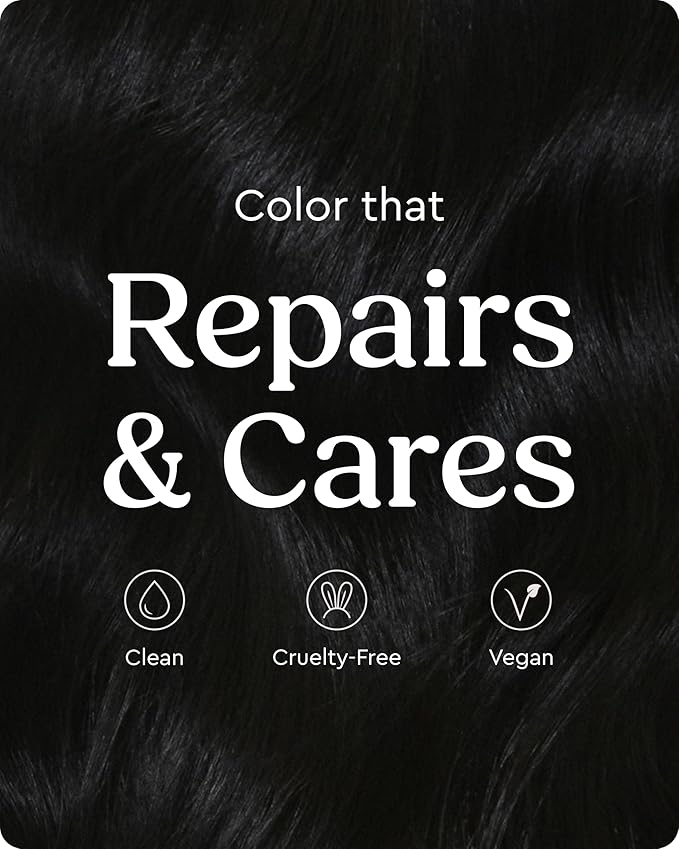 Glaze Supergloss Color Conditioning Gloss With Dispensing Pump – Hydrating Semi-Permanent Color Hair Gloss & Shine Boost – For Dark Brown Hair to Black Hair – 6.4 Fl Oz - Luminous Licorice