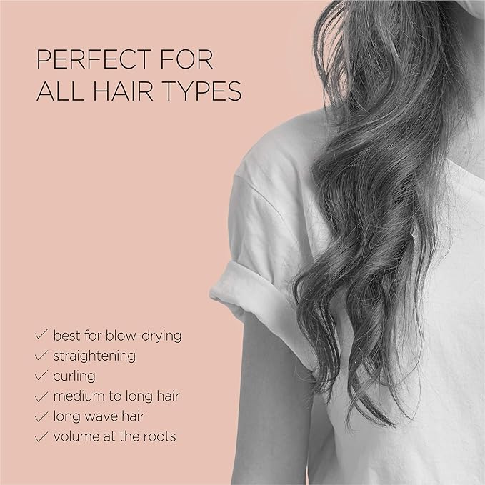 Magic Curling Round Brush(1.7 Inch), Non-electronic, Self-Standing Round Quick Styling Brush, Great Blowout, Ceramic Coated/Ionic Thermal Barrel, Blowout Volume, Wave Styler