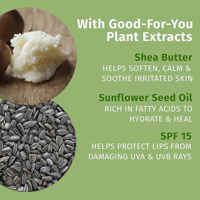 Hempz SPF 15 Lip Balm, Sweet Pineapple & Honey Melon Herbal Soothing Lip Care, for Men or Women .44 oz.