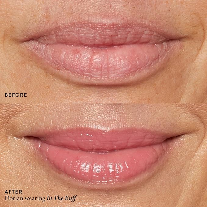 LAURA GELLER NEW YORK Jelly Balm Moisturizing Tinted Lip Balm - In the Buff - Hydrating Vitamin E - Semi-Shine Finish