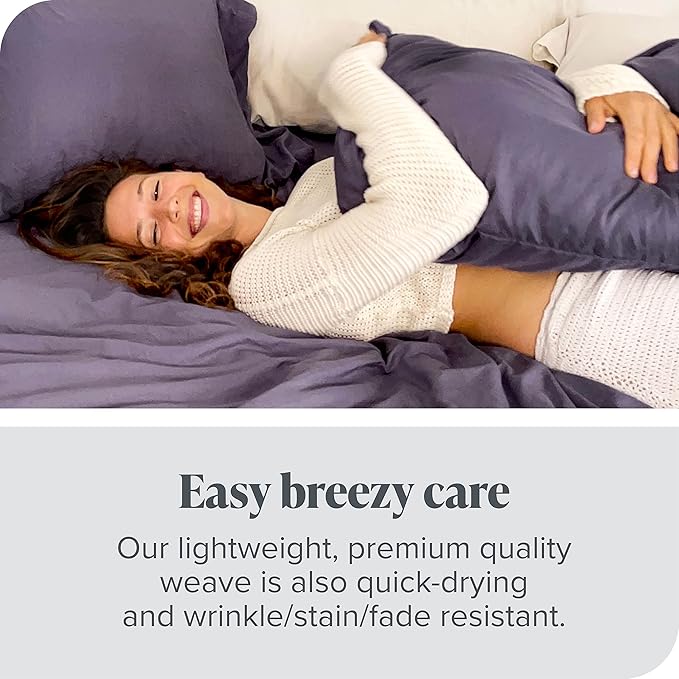 Bare Home Microfiber King Size Pillowcases - 4 Pack, Cocoa, 20x40