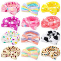 3 otters 12Pack Spa Headband for Women, Makeup Headband for Washing Face, Soft Microfiber Skincare Headbands for Girls Teens, Facial Spa Shower, Christmas Gifts