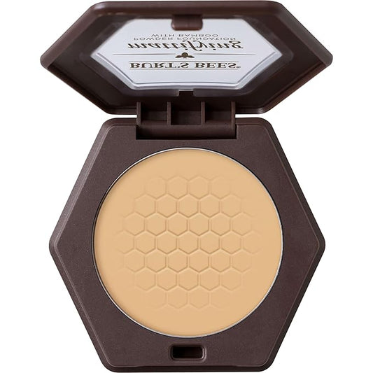 Burt’s Bees 100% Natural Origin Mattifying Powder Foundation, Vanilla, 0.3 Ounce, Packaging May Vary