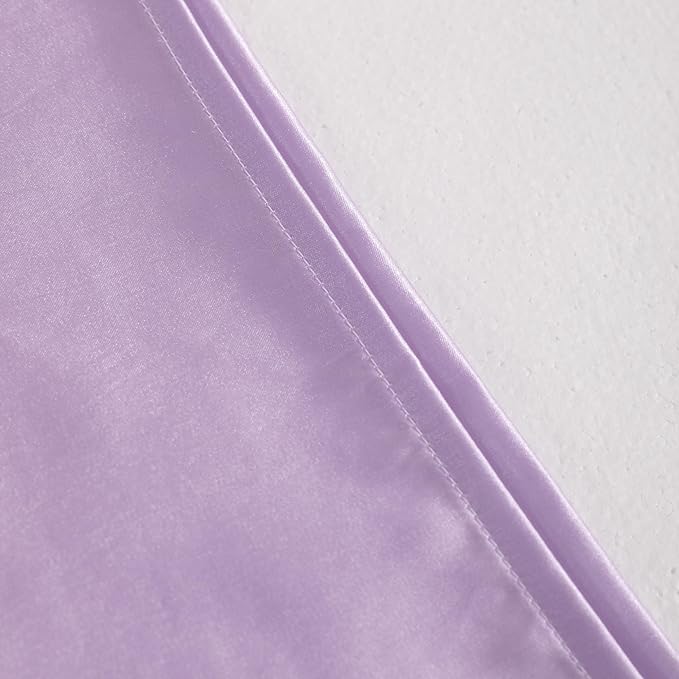 NTBAY Satin Body Pillowcase for Hair and Skin, Luxurious and Silky Pillow case with Envelope Closure, 20x54 Inches, Light Purple