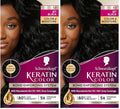 Schwarzkopf Keratin Color, Color & Moisture Permanent Hair Color Cream, 1.2 Jet Black, 1 Kit (Pack of 2)