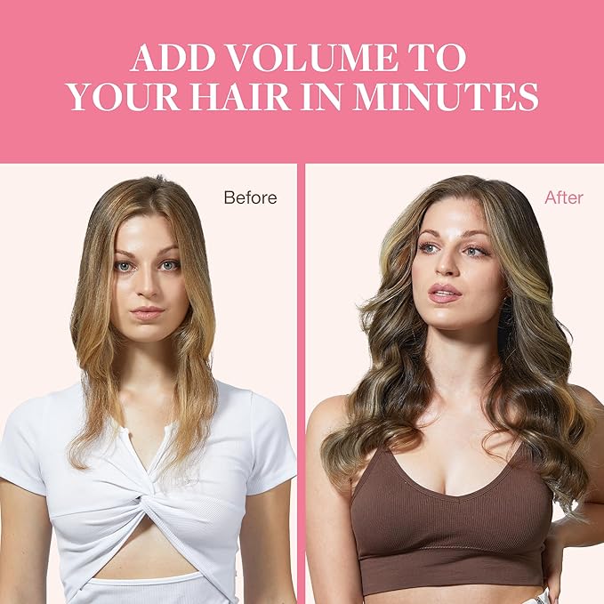 GOO GOO Clip in Hair Extensions Real Human Hair, Remy Human Hair Extensions Clip ins for Women, Natural Human Hair, 24inch 160g 7Pcs, 2/6/18 Balayage Brown to Dirty Blonde