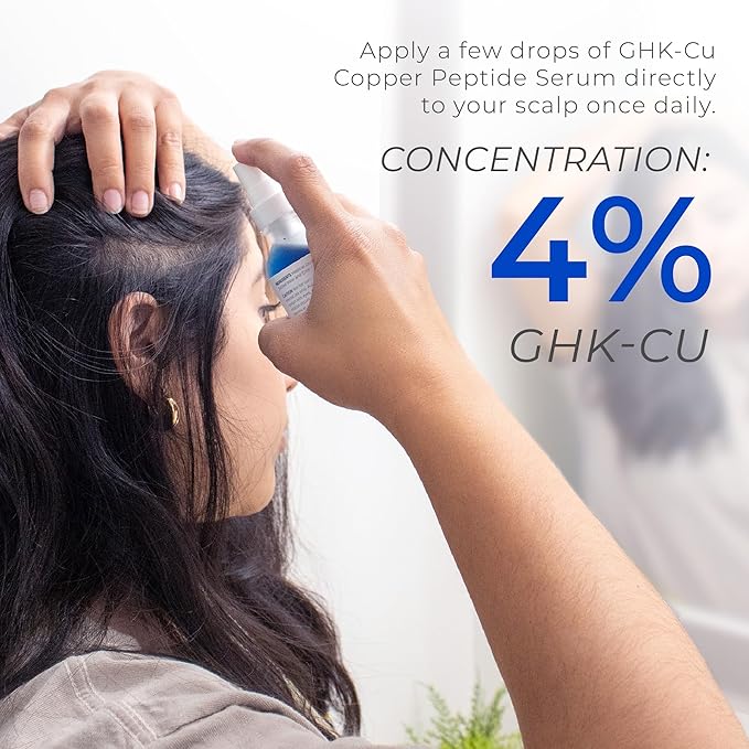 Neurogan GHK-Cu Copper Peptide Hair & Scalp Serum – 2400mg, 4% Copper Peptides – Fast-Absorbing, Water-Based Formula for Hair Softness & Shine - Dry Scalp Moisturizer Spray, Made in USA