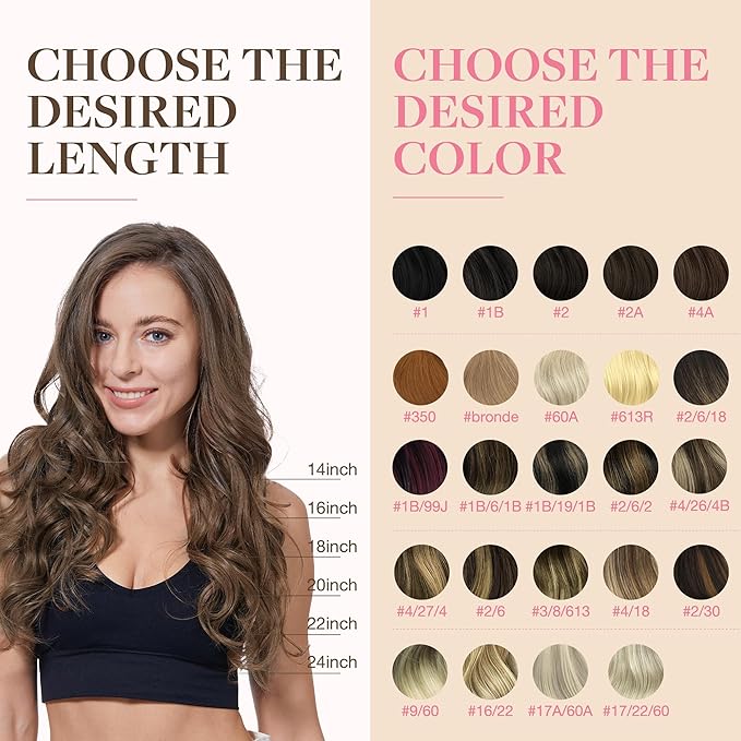 GOO GOO Tape in Hair Extensions Human Hair, 5 Light Ash Brown, 20inch 50g 20pcs, Skin Weft Seamless Invisible, Silky Straight with Thick Ends, Remy Human Hair