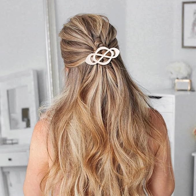 Beige Hair Barrettes for Women 4packs Hair Clips French Hair Barrette Clip Beige Accessories for Women Girls