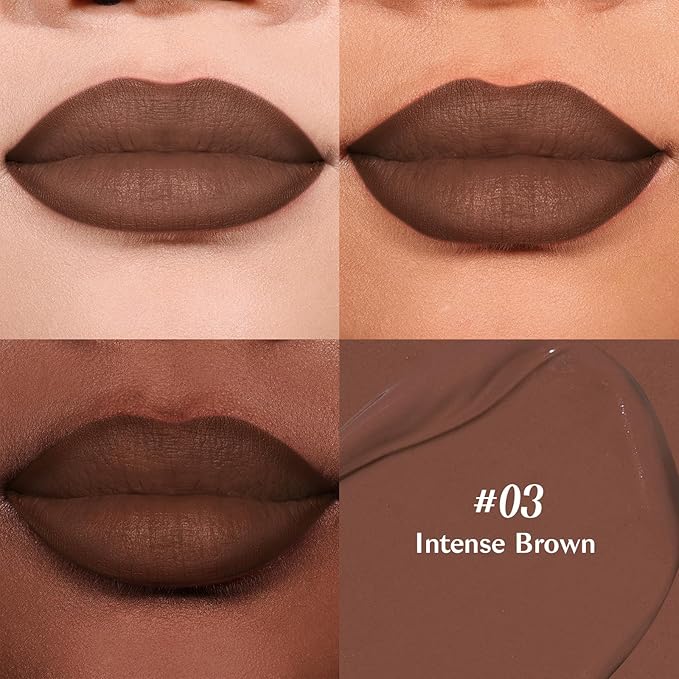 2-IN-1 Lip Liner and Lip Stain, High Pigmented Long Lasting Velvet Lip Tint, Well-Defined Lipliner, Weightless Waterproof Not Animal Tested, Matte Finish Makeup