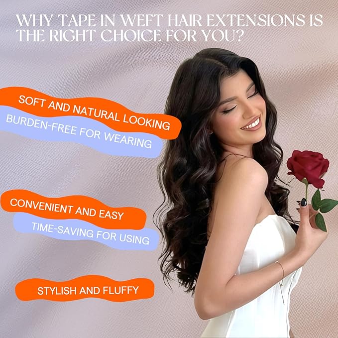 Full Shine Tape in Hair Extensions Human Hair One Piece 50G Remy Tape in Weft Human Hair Extensions Color 60 Blonde Genius Weft Pu Wide Tape Double Sided Adhesive 20Inch Silky Straight for Influencer