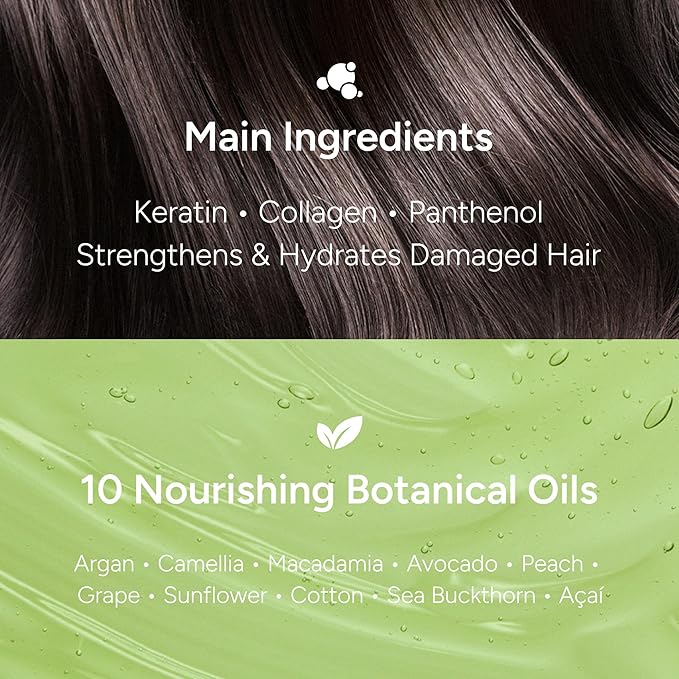 2-in-1 Korean Hair Perfume Oil & Serum with Morrocan Argan Oil & 12 Amino Acids for Dry, Damaged, Glass Hair Shine & Frizz-Control – Paraben & Alcohol-Free – Sweet Fresh Pear – 100ml / 3.38 fl oz