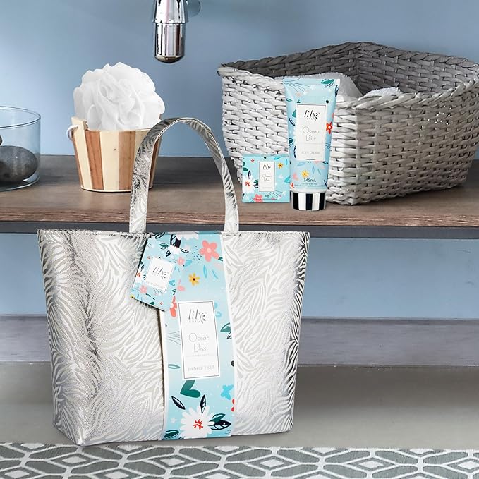 Mothers Day Gift for Mom - XXXL Bag Spa Gift Set for Women Luxury Bath and Body Gift Bag Set for Women Spa Kit Pampering Gifts for Her Christmas Birthday Gifts Spa Bath Gift Set with Shower Gel