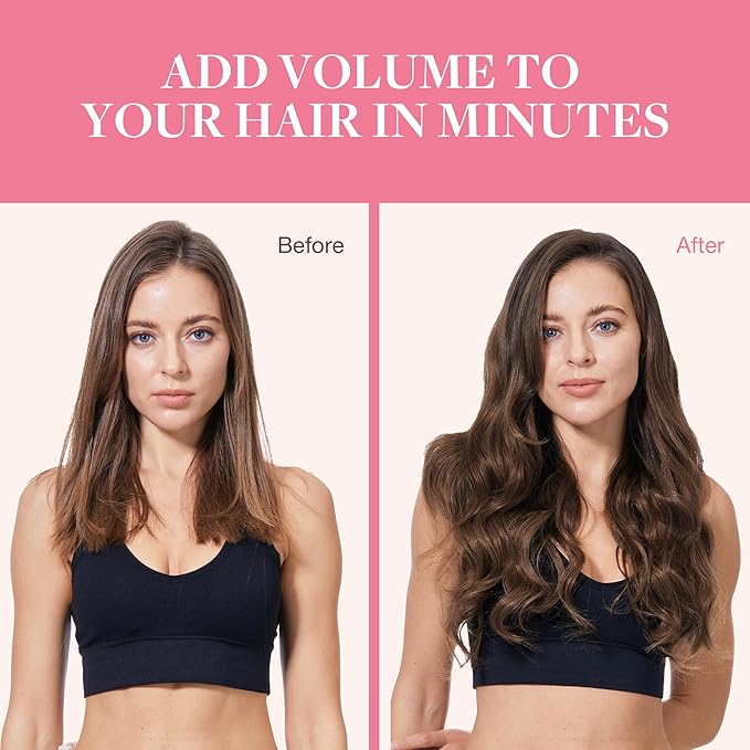 GOO GOO Clip in Hair Extensions Real Human Hair, Remy Human Hair Extensions Clip ins for Women, Natural Human Hair, 24inch 140g 7Pcs, #4A Chocolate Brown