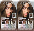 L'Oreal Paris Feria Multi-Faceted Shimmering Permanent Hair Color, 50 Havana Brown (Medium Brown), Pack of 2, Hair Dye