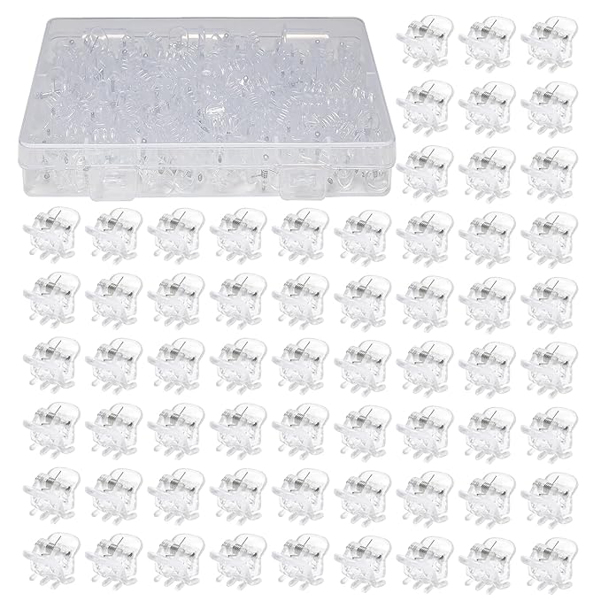 Cobahom 120PCS Clear Mini Hair Claw Clips, 0.39 Inch/1cm Claw Clips for Hair, No-Slip Plastic Small Jaw Clips for Fine Thin Hair, Micro Hair Clips for Women Girls, Clear