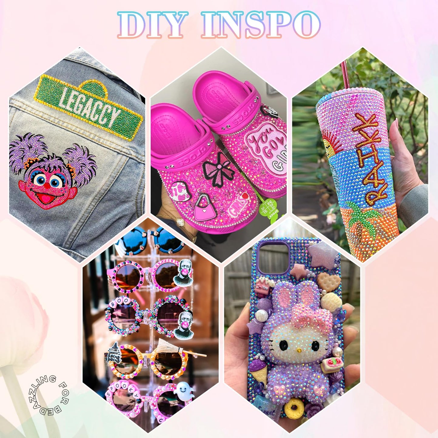 24000Pcs Resin Rhinestones for Bedazzling with B7000 Jewelry Glue, Colorful 3mm Non Hotfix Flatback Gems, Rhinestones for Crafting DIY Crafts Clothing Tumblers Mugs Shoes Fabric Decor Nail Art