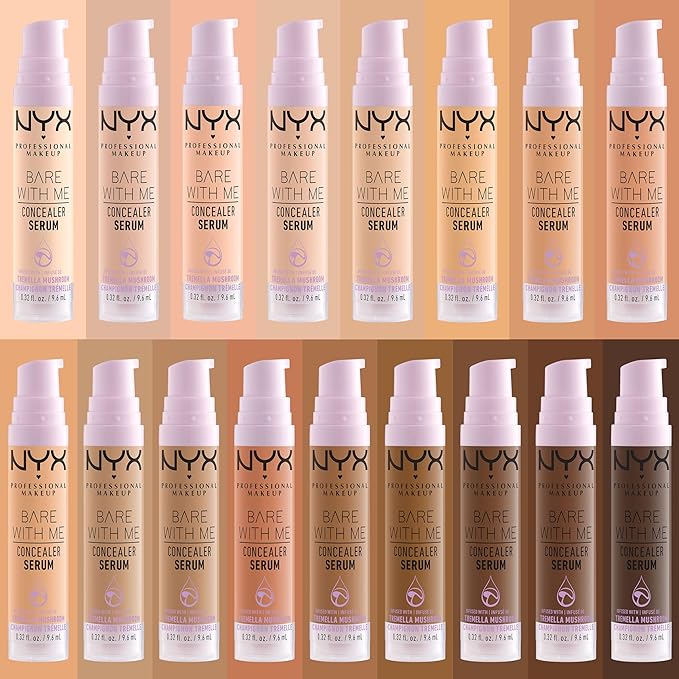NYX PROFESSIONAL MAKEUP Bare With Me Concealer Serum, Up To 24Hr Hydration - Light