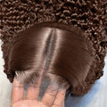 250% Density SKINLIKE Real HD Lace Wig, 13x6 Full Frontal 0.10mm Ultra-thin HD Lace Front Wigs Human Hair Pre-Plucked Bleached Knots Invisible Lace Chocolate Brown Deep Wave Human Hair Wigs 26 Inch