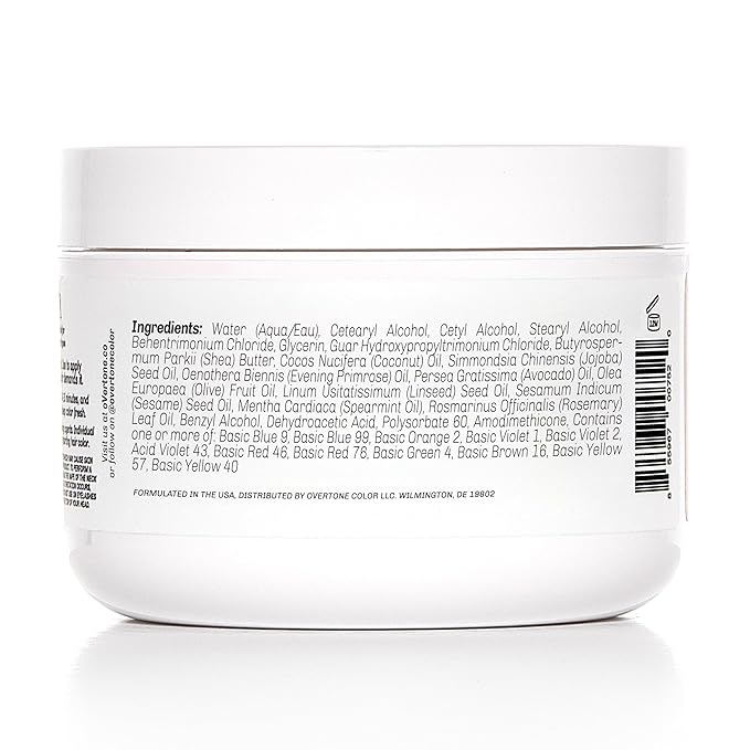 Overtone Semi Permanent Hair Color Conditioner, Pastel Magenta is Magenta Morning, 8 oz, Nourishing, Damage-Free, Color Depositing Mask for All Hair Types with Shea Butter & Coconut Oil, Vegan