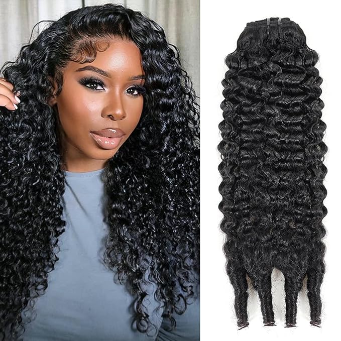 30 Inch Burmese Curly Clip ins Real Hair Extensions For Long Hair #1B Natural Black Color Long Inch Curly Clip ins For Women Brazilian Virgin Clip on Hair