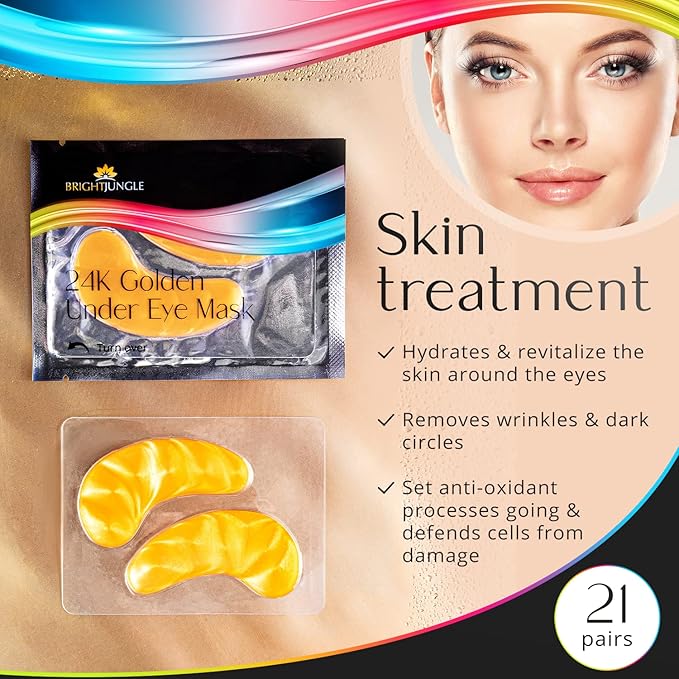 Under Eye Patches - Collagen Eye Pads for Dark Circles and Puffiness, Under Eye Masks for Women, Rich in Nutrients, Peptides, Restores Skin Firmness, Intense Hydration