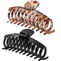 5.5 Inches Extra Large Hair Clips for Long Thick Hair Women’s Jumbo Hair Claw Clips 2 Counts in Set Hair Accessories (jaguar and black)