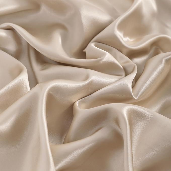 NTBAY Satin Body Pillowcase for Hair and Skin, Luxurious and Silky Pillow case with Envelope Closure, 20x54 Inches, Taupe