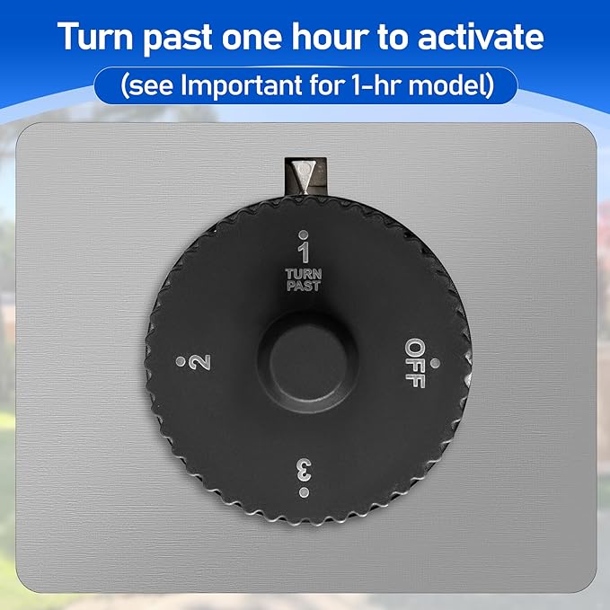 3 Hour Outdoor BBQ Island Shut-Off Timer - Propane & Natural Automatic Gas Timer, Ideal for Outdoor Kitchens and BBQ Setups