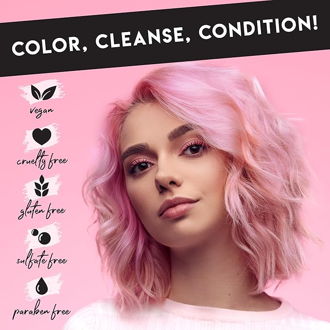 Color Lux Color Cleansing Conditioner, Rose Gold, 3-in-1 Color Depositing Formula, Vegan, Sulfate-Free, Paraben-Free, 8.25 oz